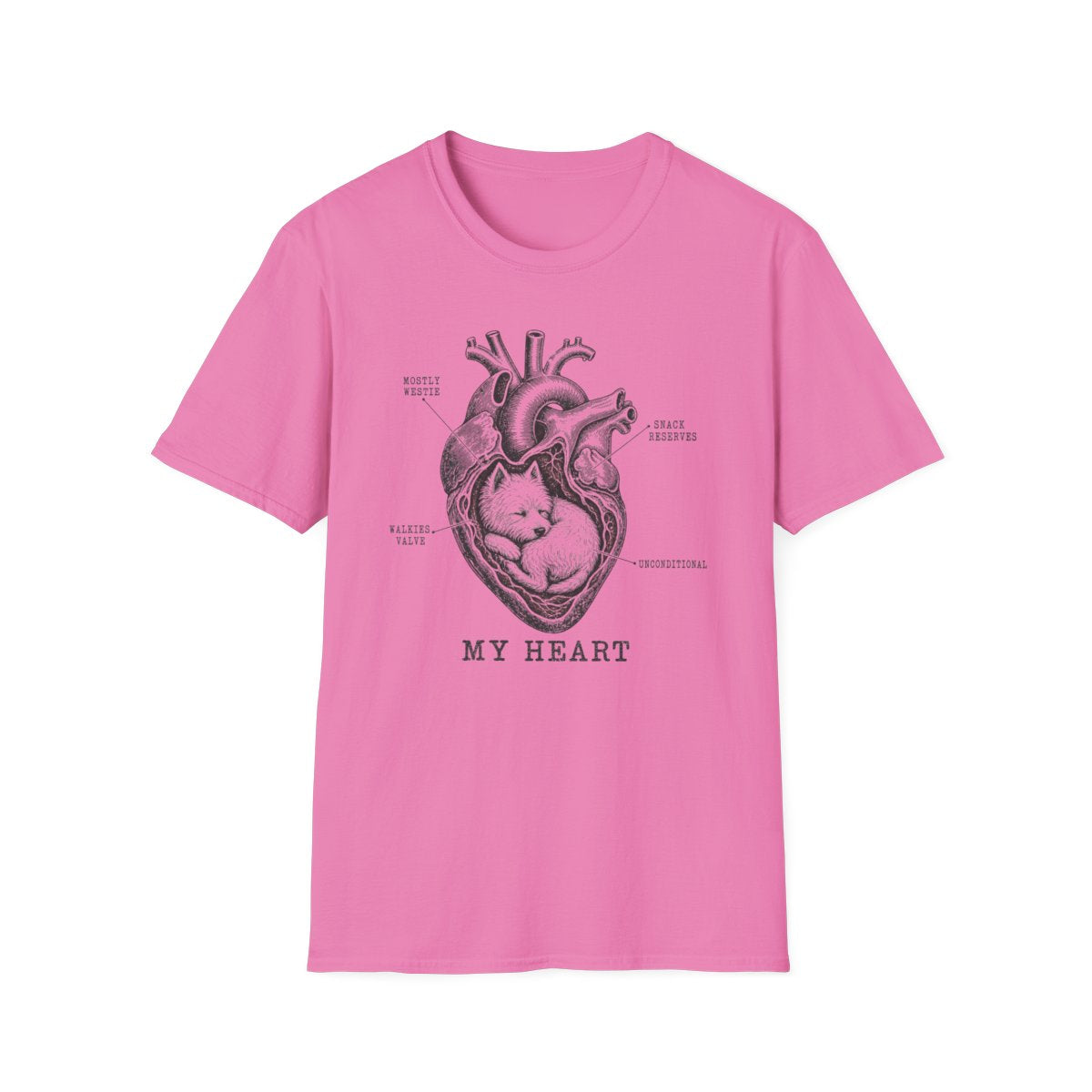 Westie Heart Chart Tee