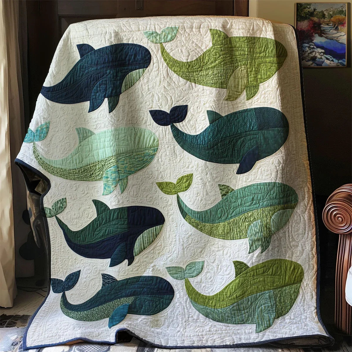 Whale Quilt Blanket