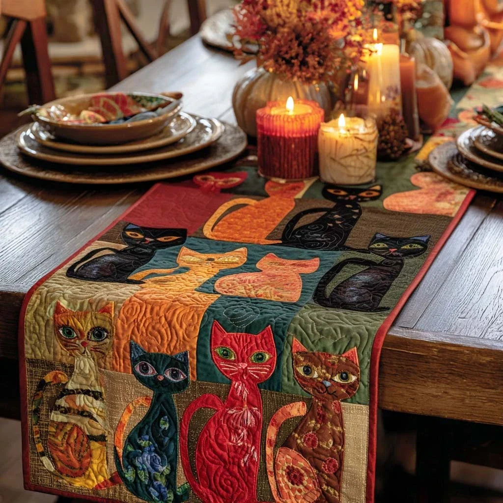 Whimsy Paws Quilted Table Runner