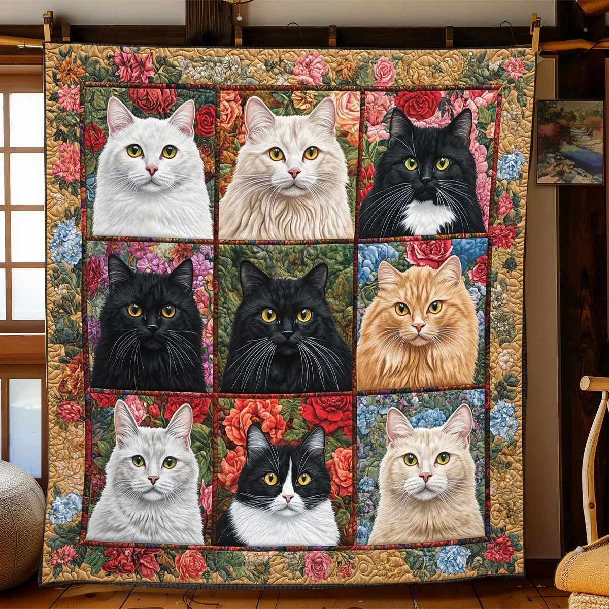 Whisker Garden Quilt Blanket