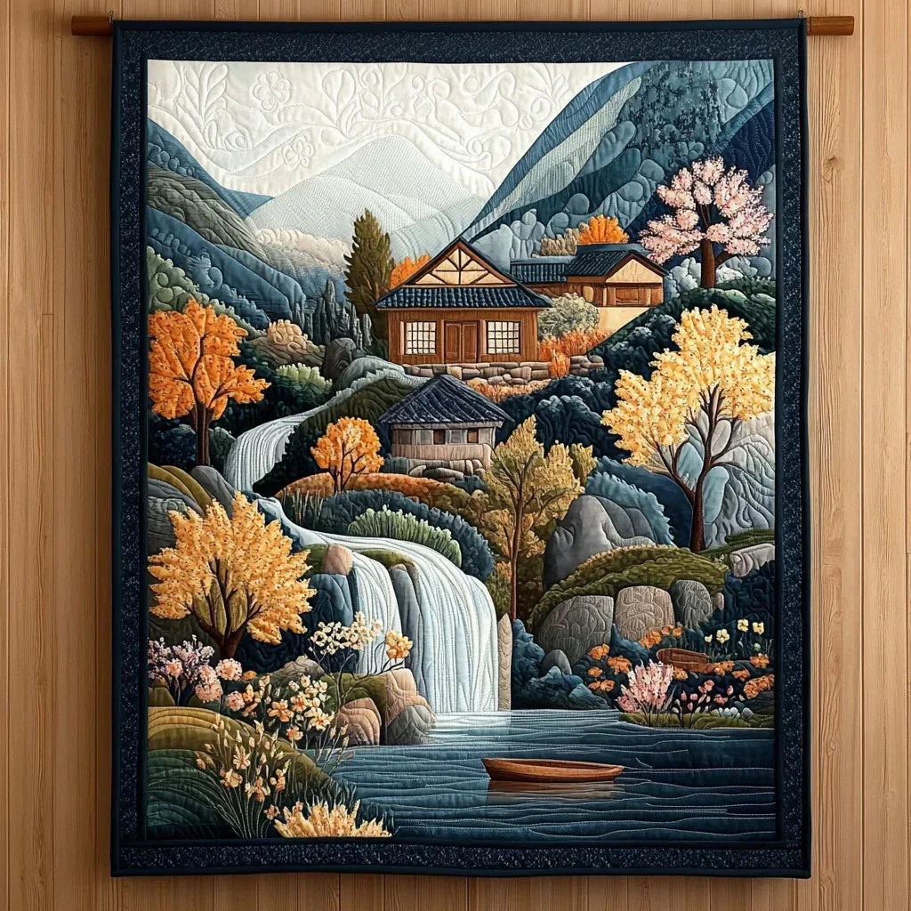 Whispering Falls Quilt Blanket