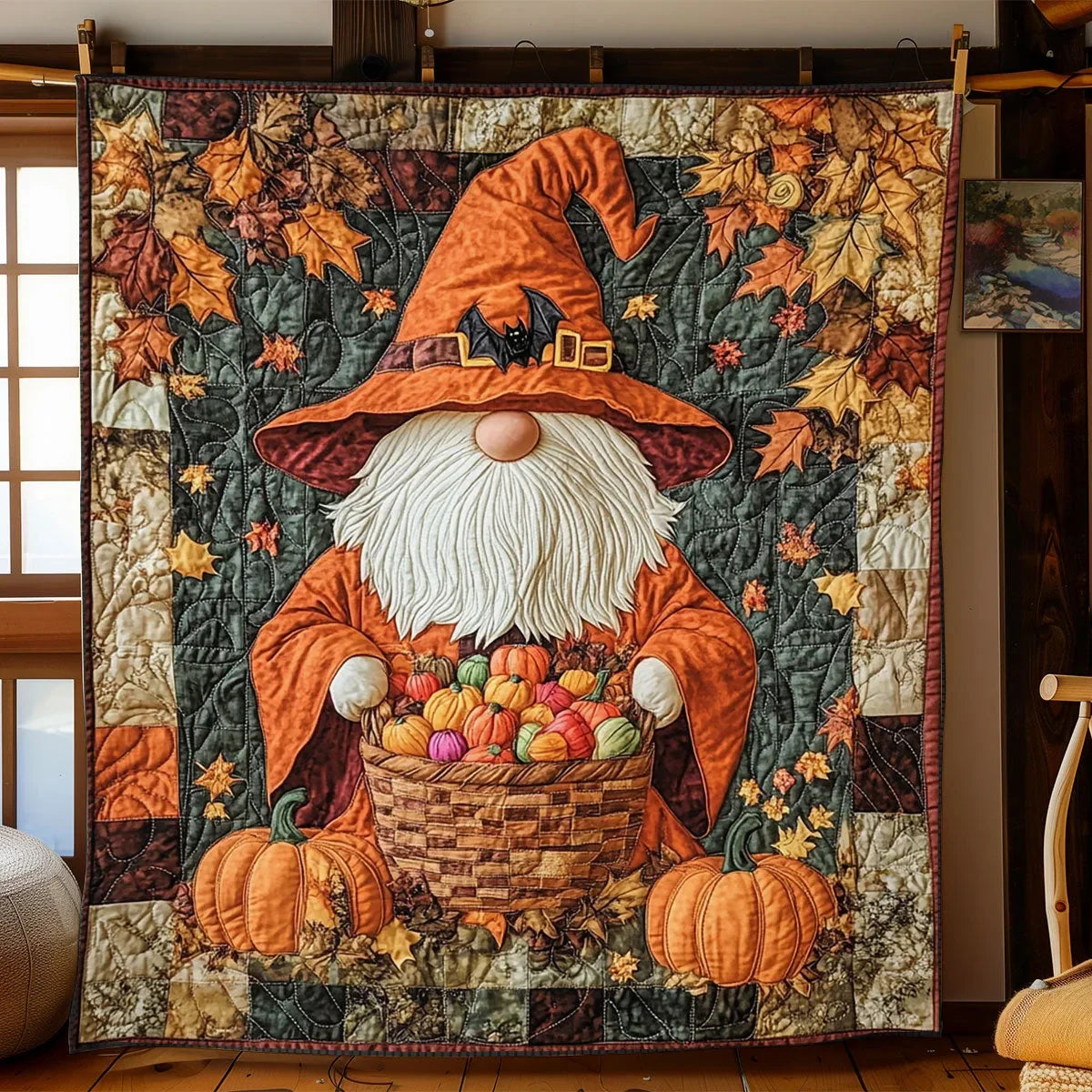 Wicked Gnome Quilt Blanket