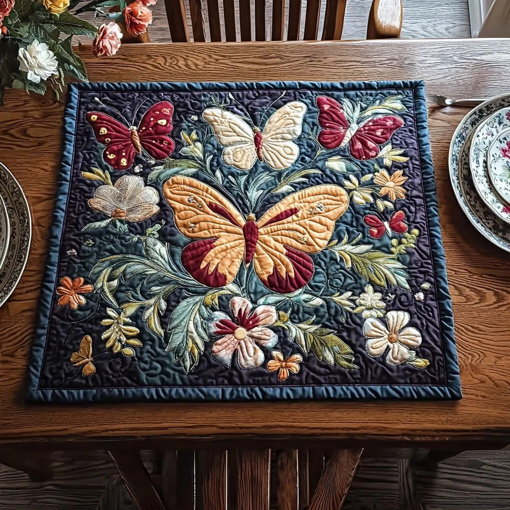 Wild Flutter Quilted Table Topper