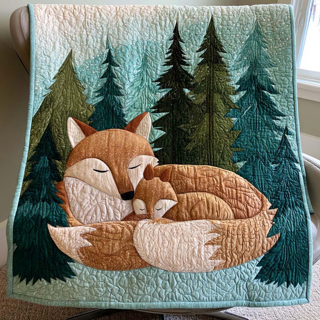 Wild Fox Quilt Blanket - Quilted Blanket by Wild and Way