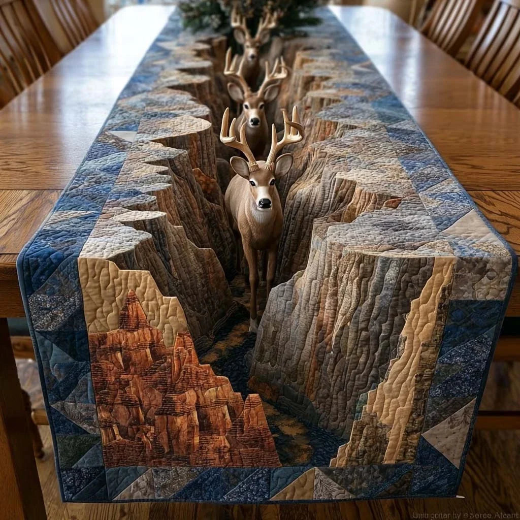 Wildwood Trails Quilted Table Runner