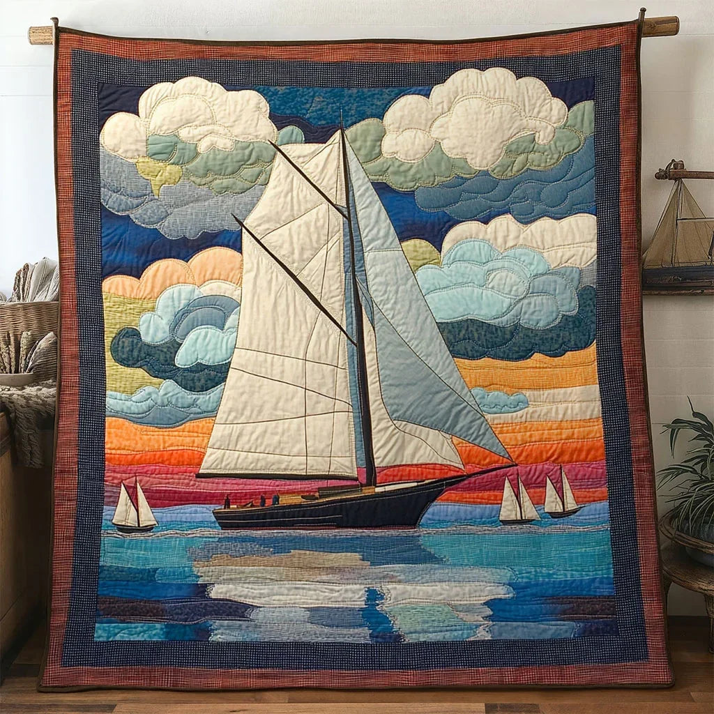 Windway Sailboat Quilt Blanket