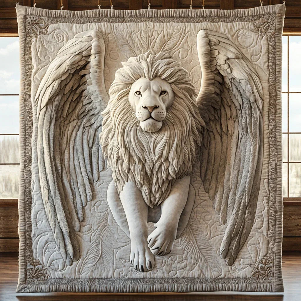 Wing Lion Quilt Blanket