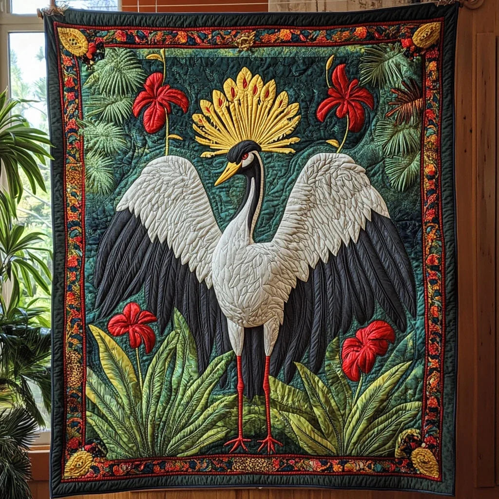 Wing Of Crown Quilt Blanket