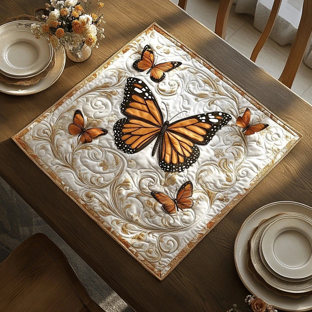 Winged Garden Quilted Table Topper