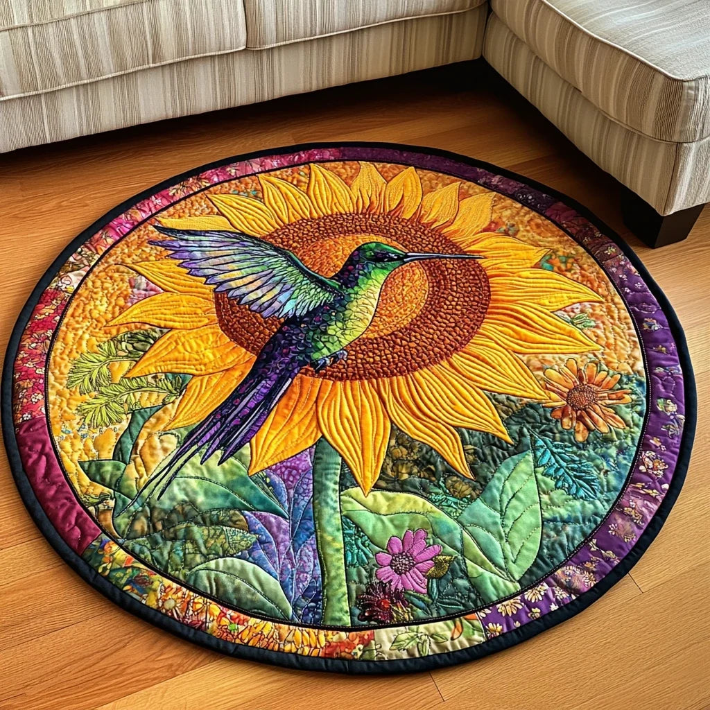Wings of Nectar Quilted Round Mat