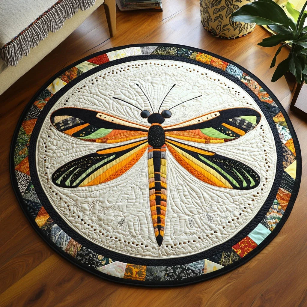 Wings of Serenity Quilted Round Mat