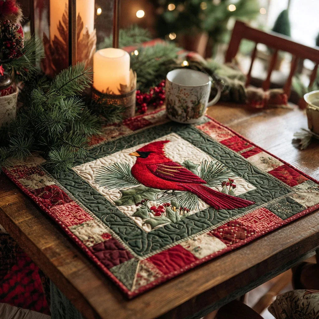 Winter Cardinal Table Topper