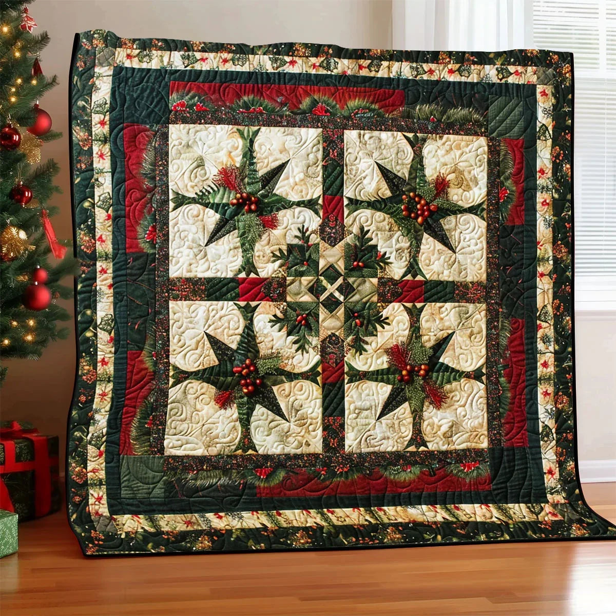 Winter Christmas Quilt Blanket