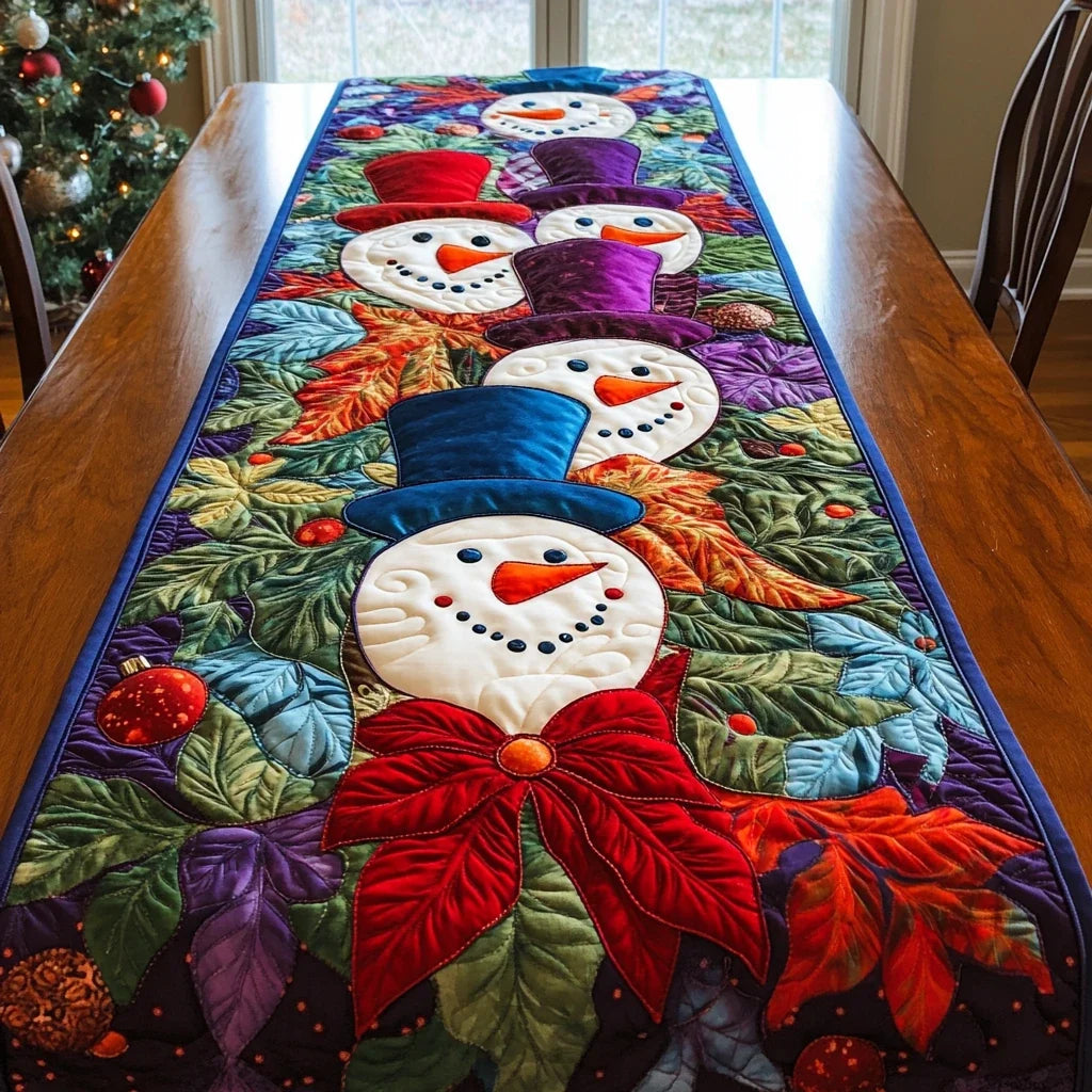 Winter Glow Quilted Table Runner