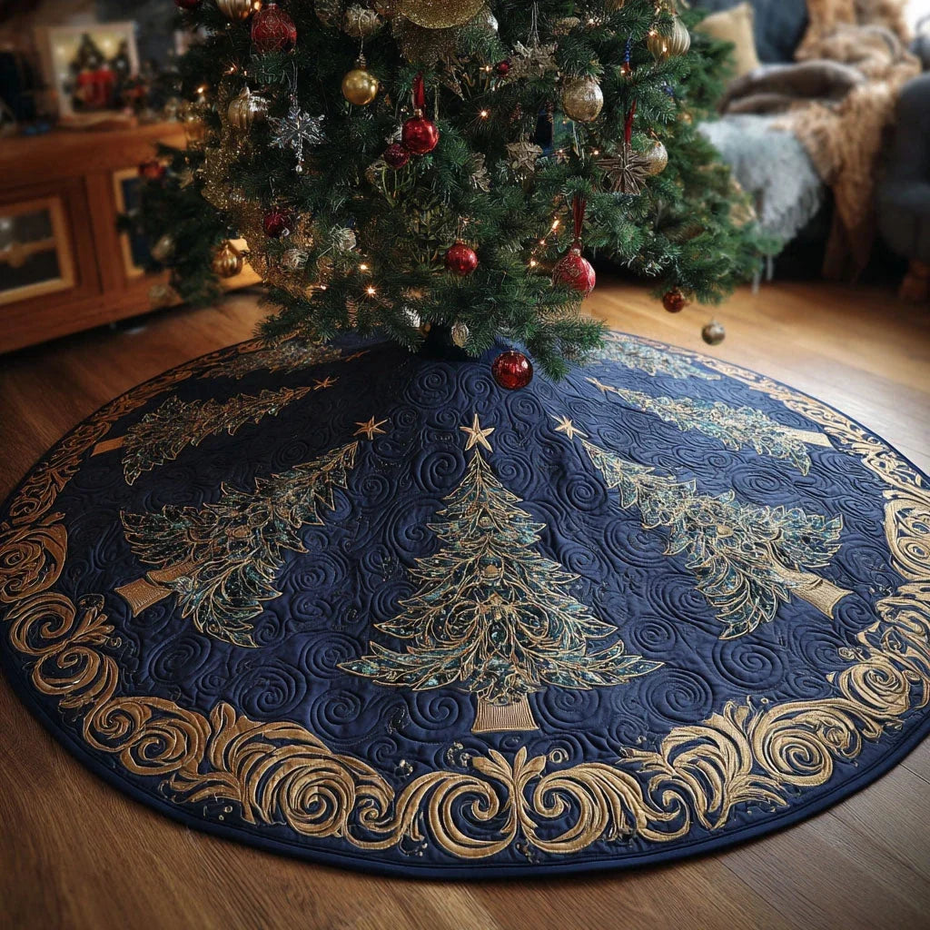 Winter Sonata Quilted Tree Skirt