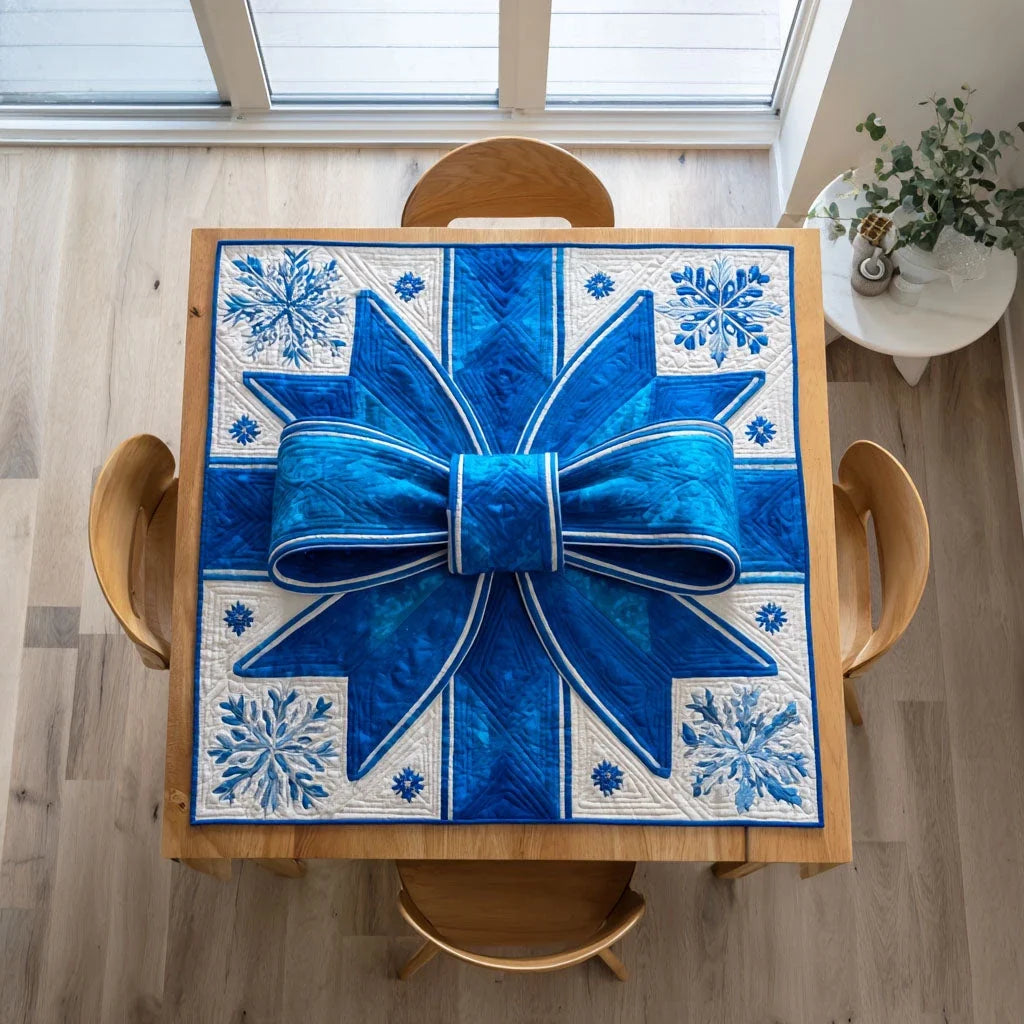 Winter Spark Quilted Table Topper