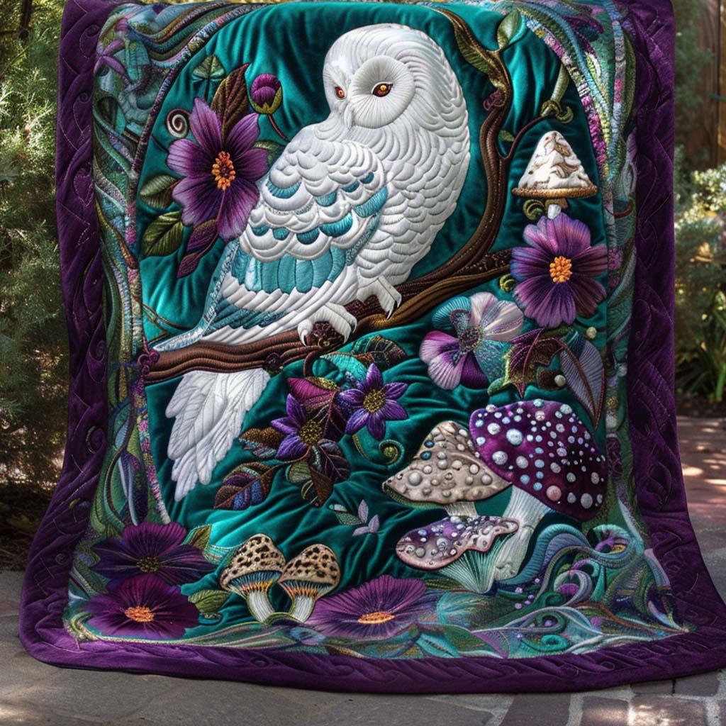 Wise Owl Quilt Blanket - Quilted Blanket by Wild and Way