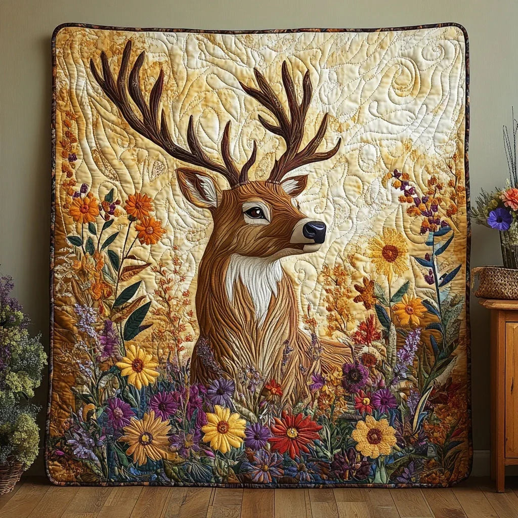 Woodland Majestic Deer Quilt Blanket
