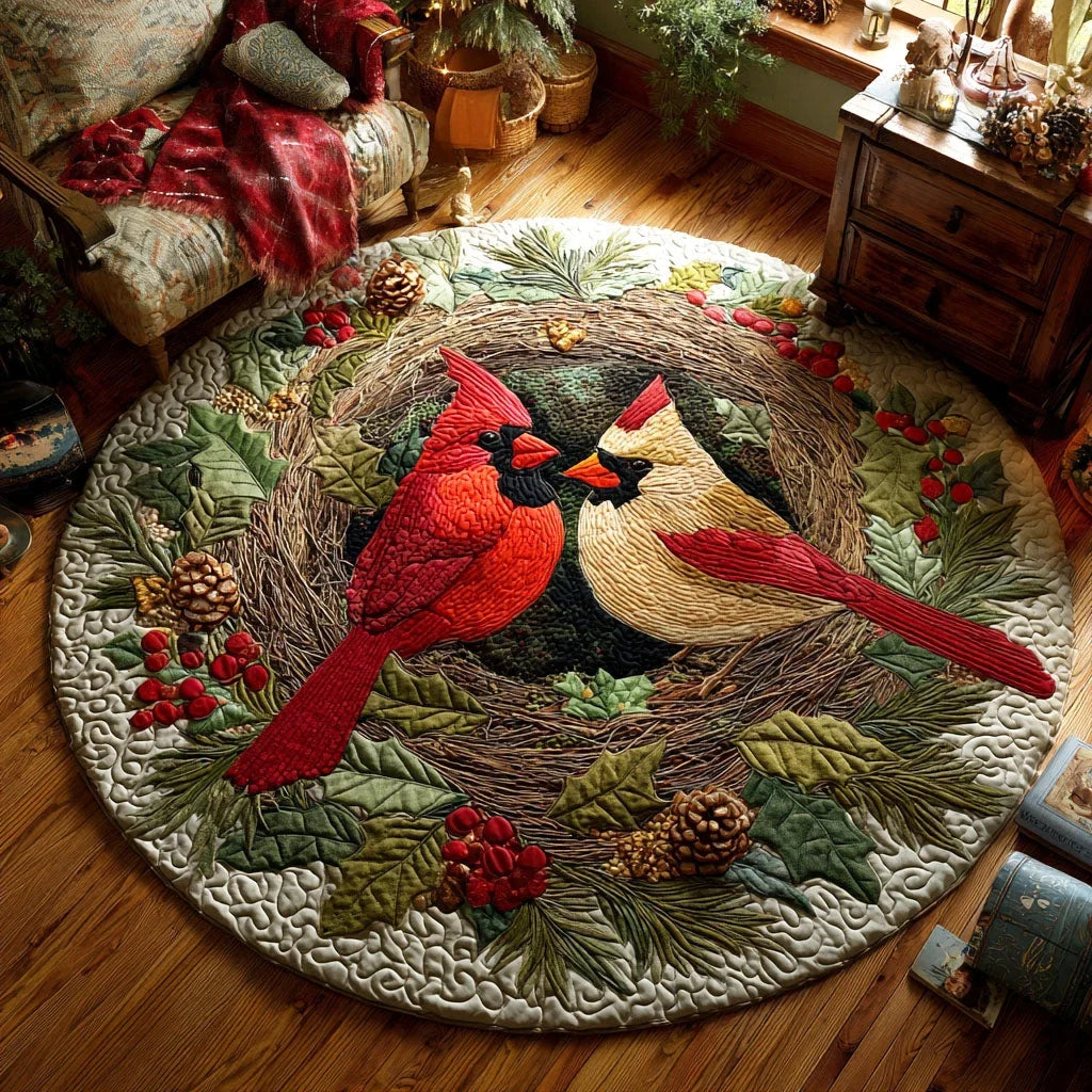 Woodland Melody Quilted Round Mat