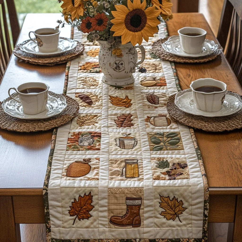 Woodland Wander Quilted Table Runner
