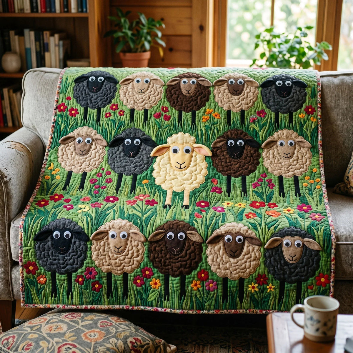 Woolly Friends Quilt Blanket - Quilted Blanket by Wild and Way