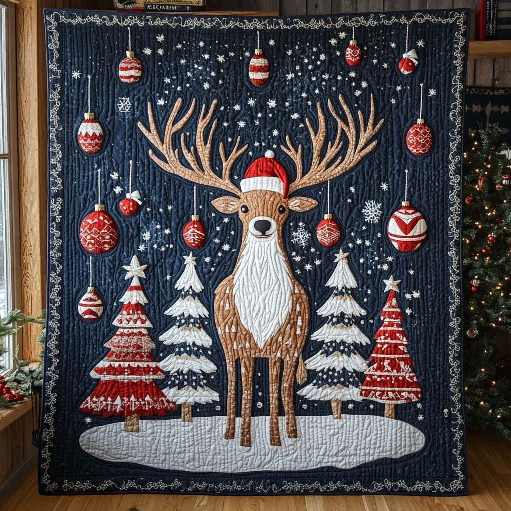 Yuletide Forest Quilt Blanket