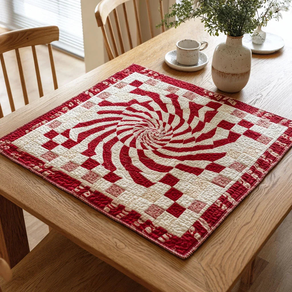 Yuletide Glow Quilted Table Topper