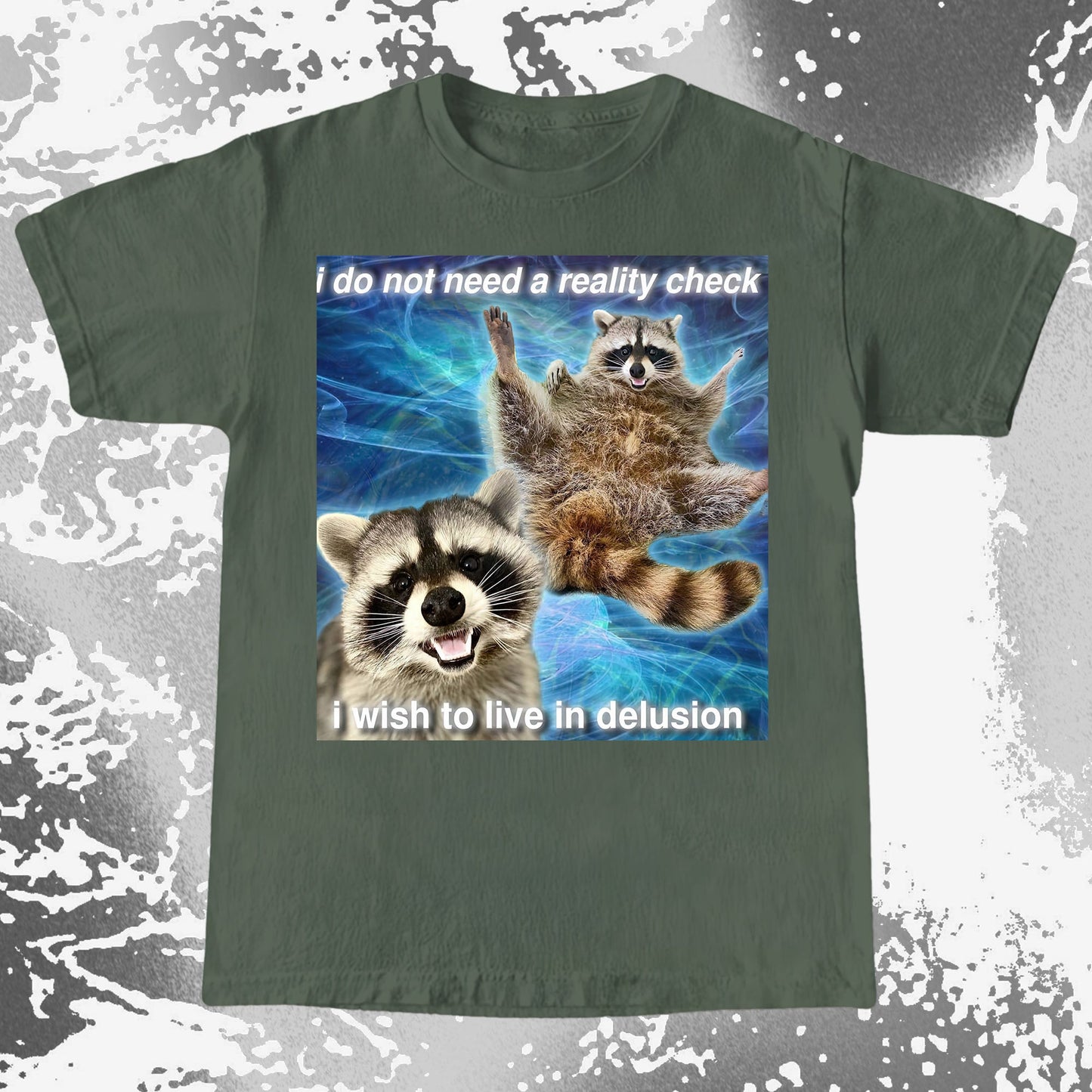 I Do Not Need a Reality Check Raccoon T-Shirt, funny meme tee gift (view 8)