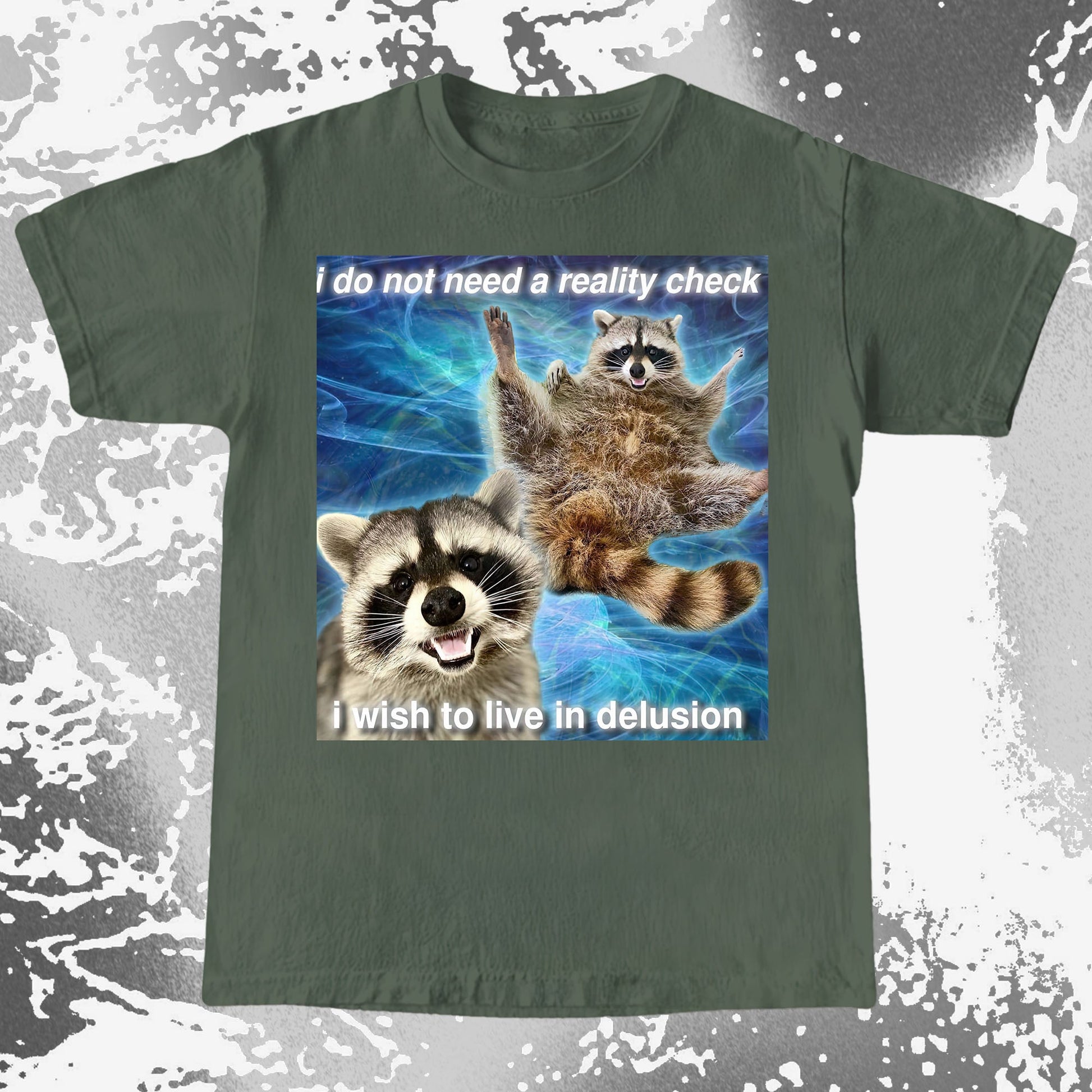 I Do Not Need a Reality Check Raccoon T-Shirt, funny meme tee gift (view 8)