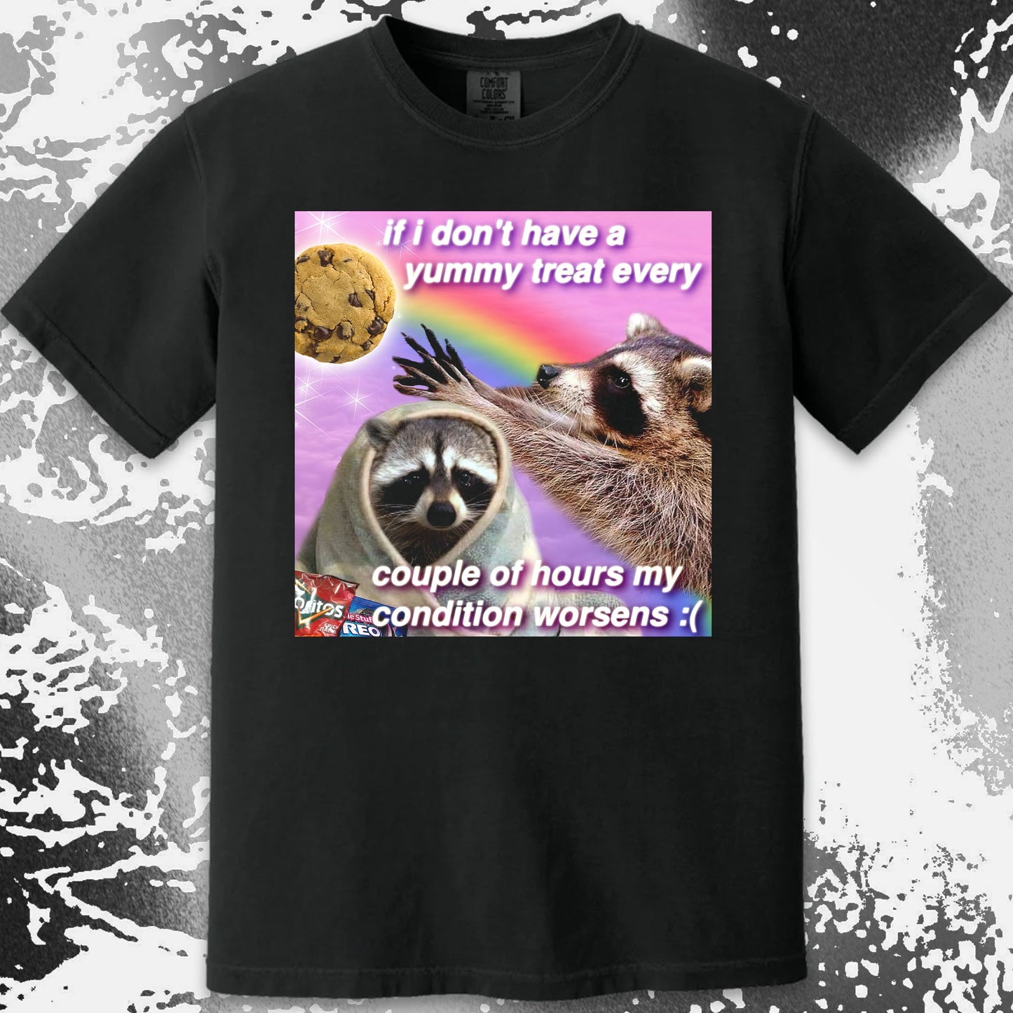 If I Don't Have a Yummy Treat Raccoon T-Shirt, funny meme tee gift (view 13)