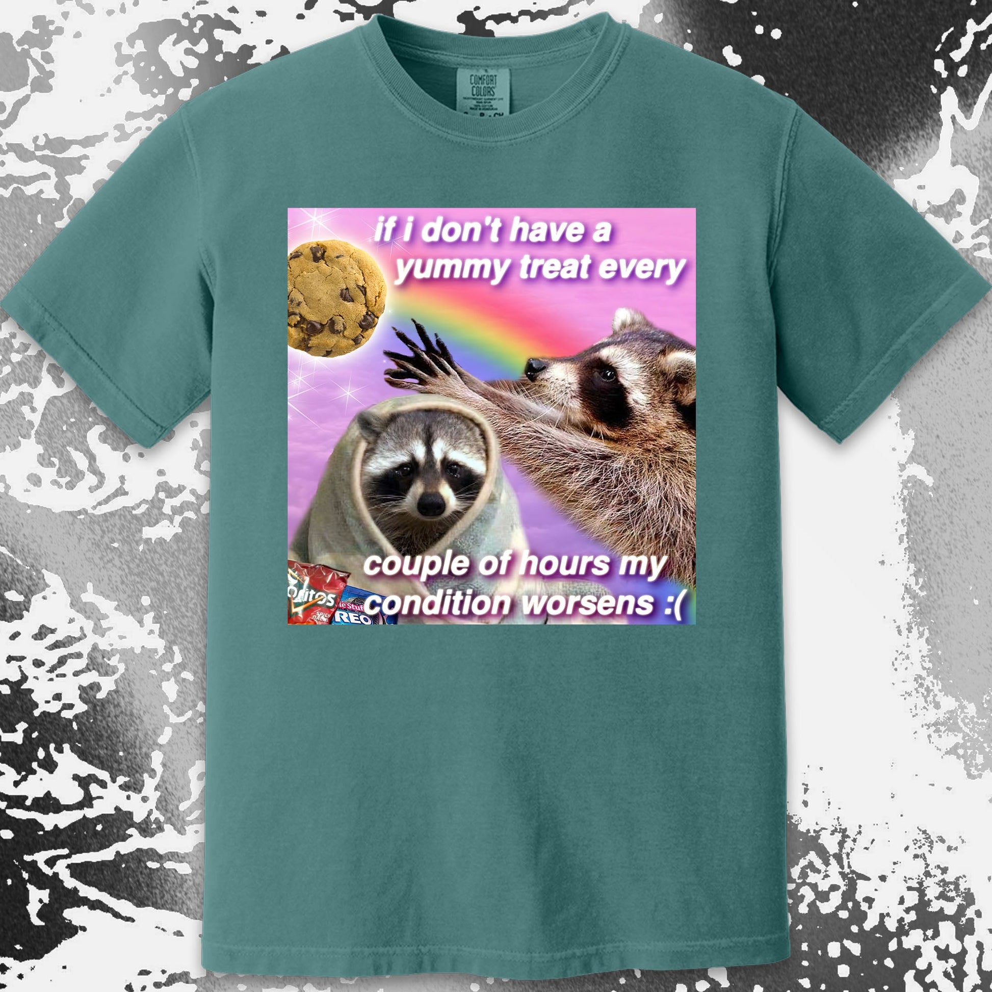 If I Don't Have a Yummy Treat Raccoon T-Shirt, funny meme tee gift (view 14)