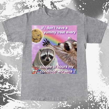 If I Don't Have a Yummy Treat Raccoon T-Shirt, funny meme tee gift (view 17)