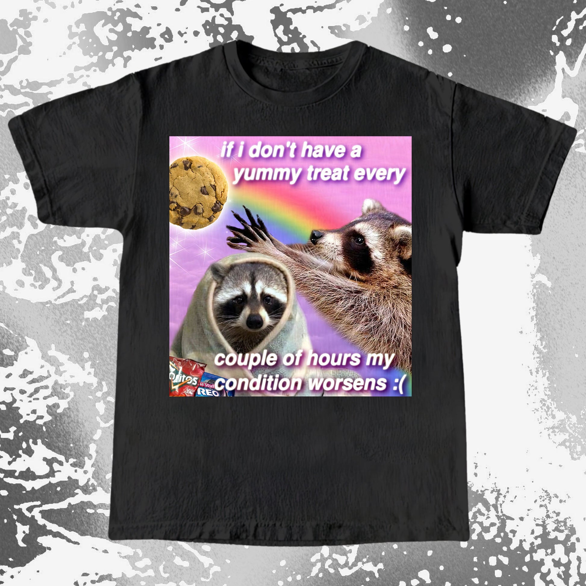 If I Don't Have a Yummy Treat Raccoon T-Shirt, funny meme tee gift (view 15)