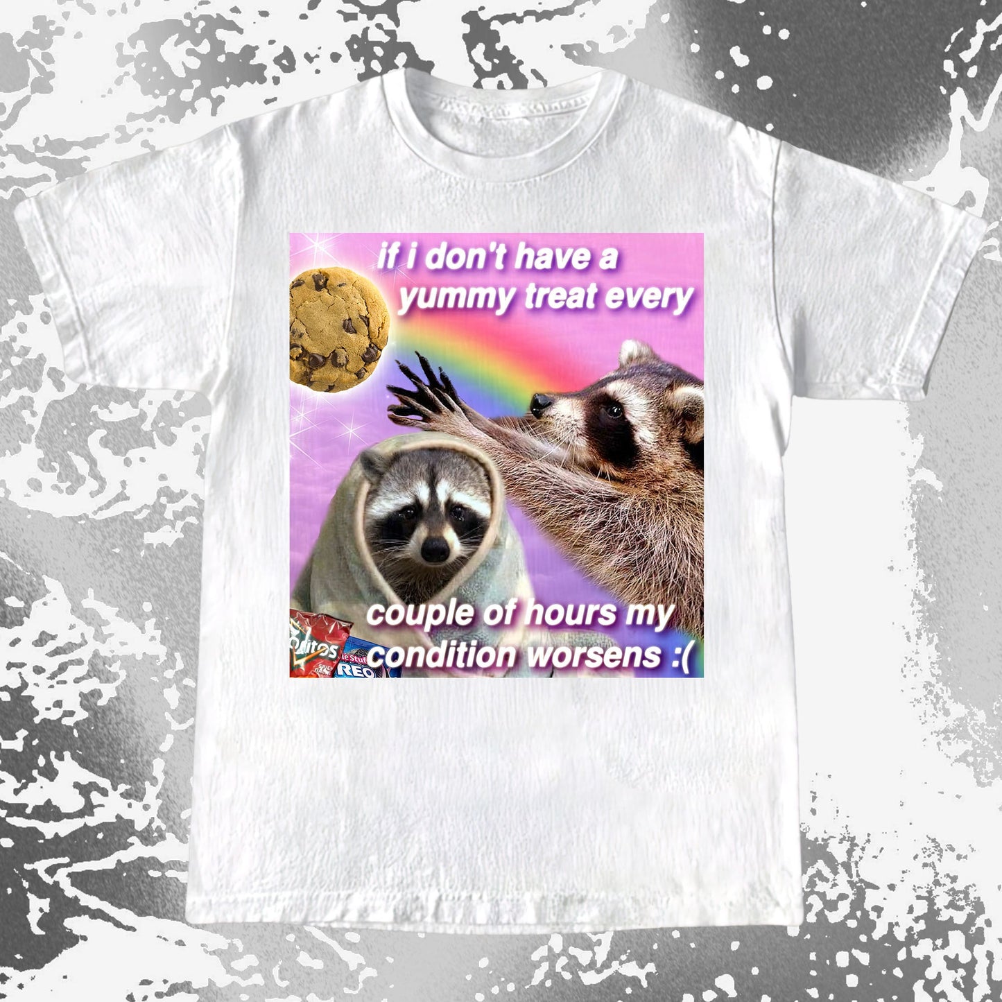 If I Don't Have a Yummy Treat Raccoon T-Shirt, funny meme tee gift (view 18)