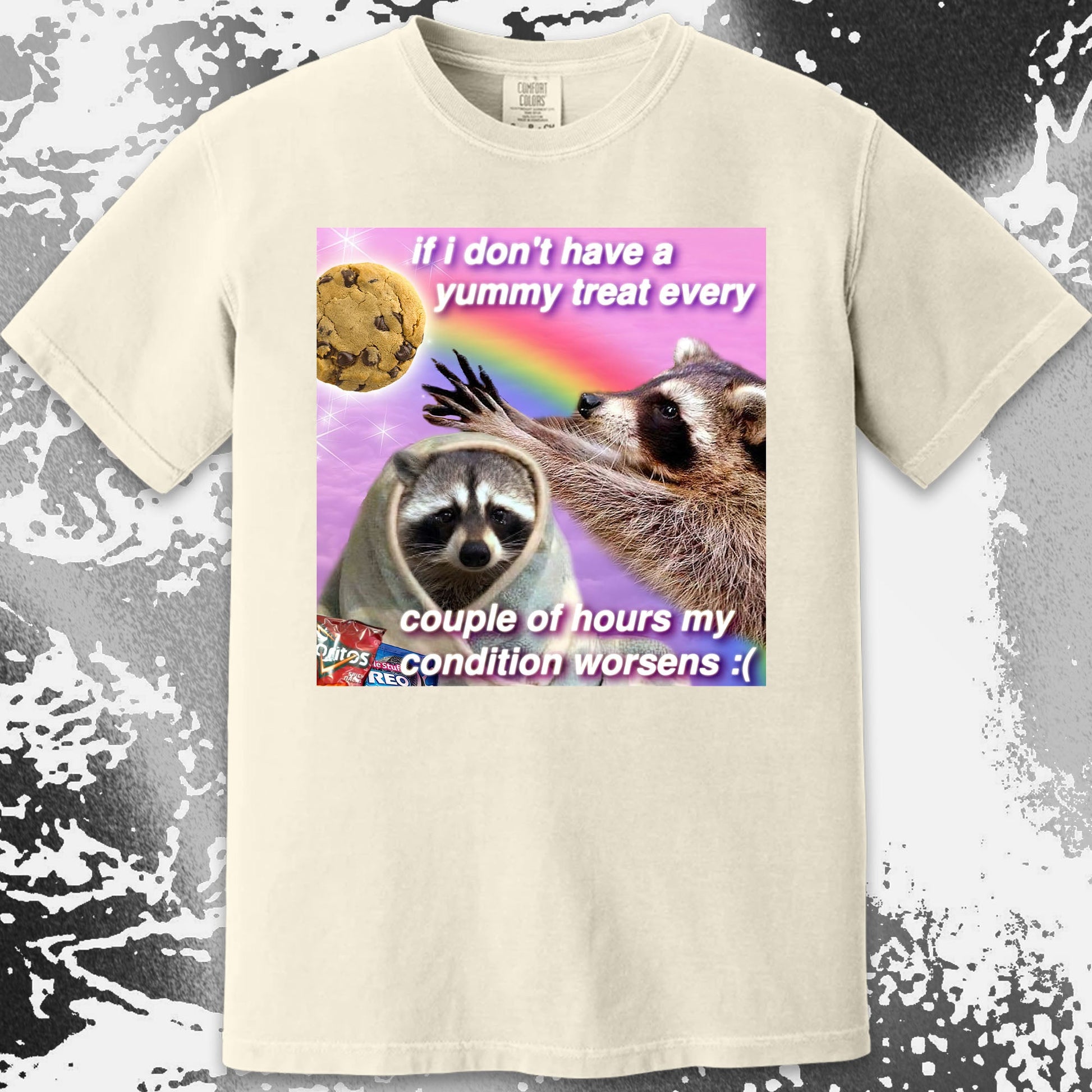 If I Don't Have a Yummy Treat Raccoon T-Shirt, funny meme tee gift (view 3)