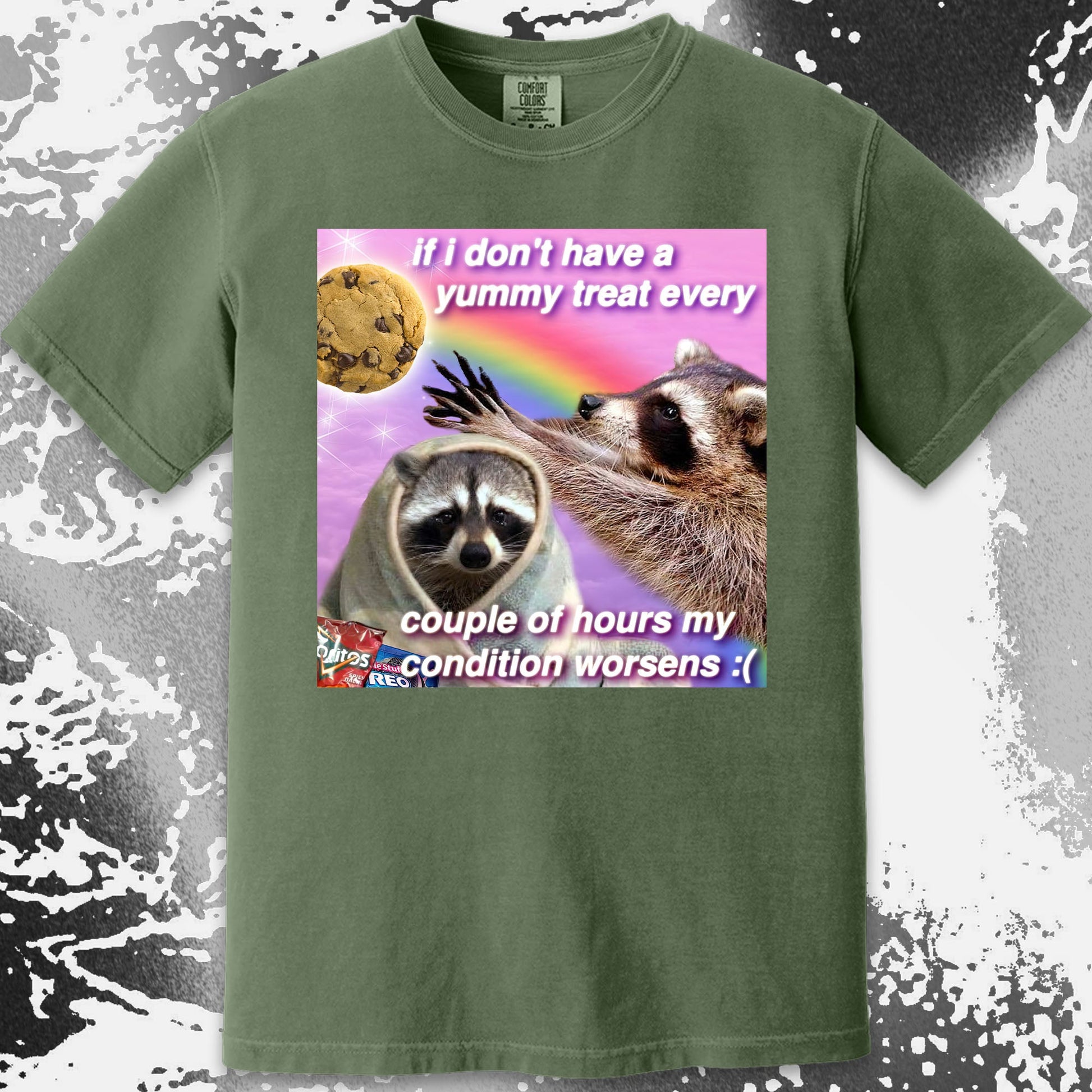 If I Don't Have a Yummy Treat Raccoon T-Shirt, funny meme tee gift (view 7)