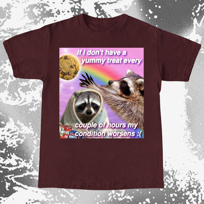 If I Don't Have a Yummy Treat Raccoon T-Shirt, funny meme tee gift (view 5)