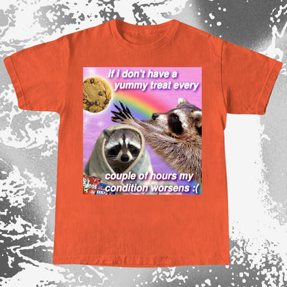 If I Don't Have a Yummy Treat Raccoon T-Shirt, funny meme tee gift (view 8)