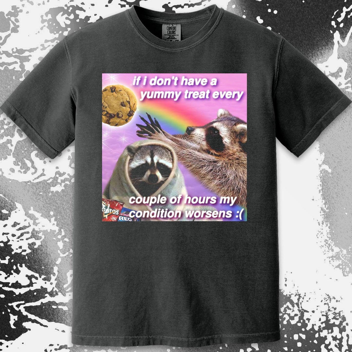 If I Don't Have a Yummy Treat Raccoon T-Shirt, funny meme tee gift (view 9)