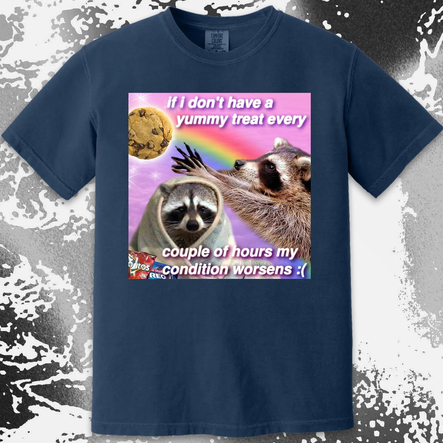 If I Don't Have a Yummy Treat Raccoon T-Shirt, funny meme tee gift (view 10)