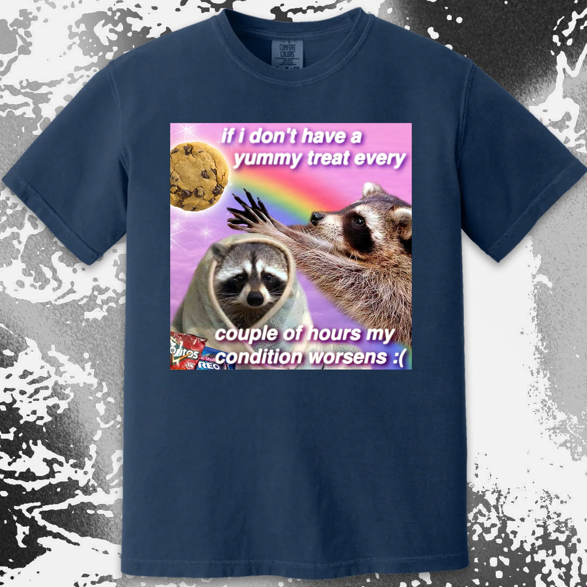 If I Don't Have a Yummy Treat Raccoon T-Shirt, funny meme tee gift (view 10)