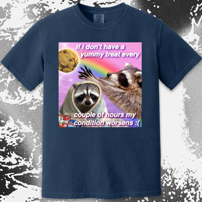 If I Don't Have a Yummy Treat Raccoon T-Shirt, funny meme tee gift (view 10)