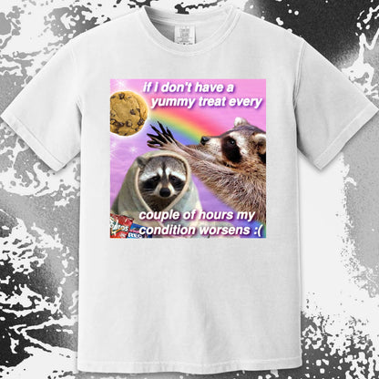 If I Don't Have a Yummy Treat Raccoon T-Shirt, funny meme tee gift (view 11)