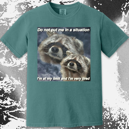 I'm At My Limit Raccoon T-Shirt, funny meme tee gift (view 12)