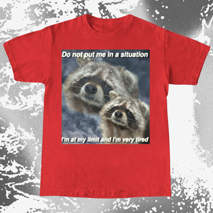 I'm At My Limit Raccoon T-Shirt, funny meme tee gift (view 14)