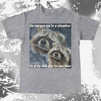 I'm At My Limit Raccoon T-Shirt, funny meme tee gift (view 15)