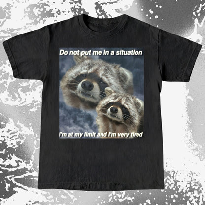 I'm At My Limit Raccoon T-Shirt, funny meme tee gift (view 13)