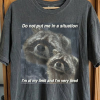 I'm At My Limit Raccoon T-Shirt, funny meme tee gift