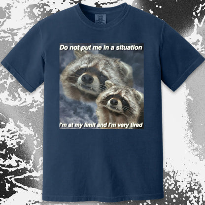 I'm At My Limit Raccoon T-Shirt, funny meme tee gift (view 8)
