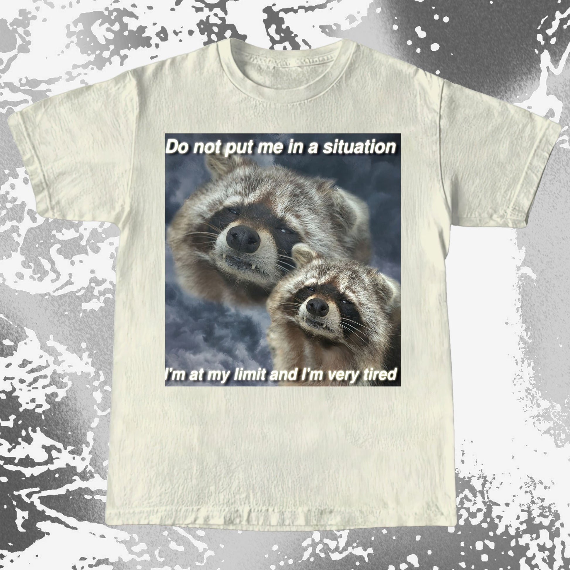 I'm At My Limit Raccoon T-Shirt, funny meme tee gift (view 17)